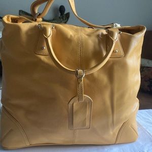 Ann Taylor Leather Carry-on Bag or Overnighter/ Weekender